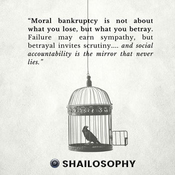 Moral bankruptcy