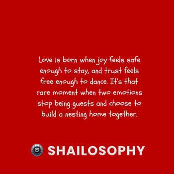 When joy meets trust, love is born...