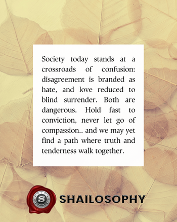 Society's crossroads...