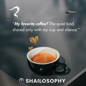 Brewed in silence...