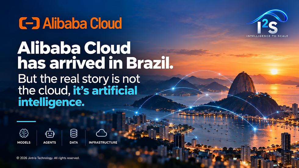 Alibaba Cloud has arrived in Brazil. But the real story is not cloud. It is artificial intelligence.