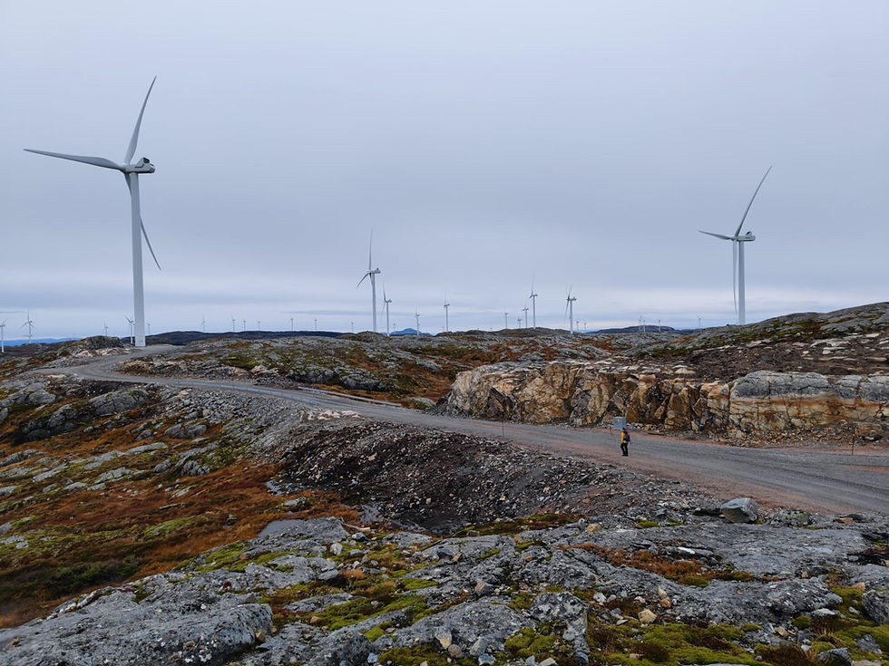Storheia vindkraftverk, eid av Fosen Vind DA, der Statkraft er majoritetseier med 52,1 %.