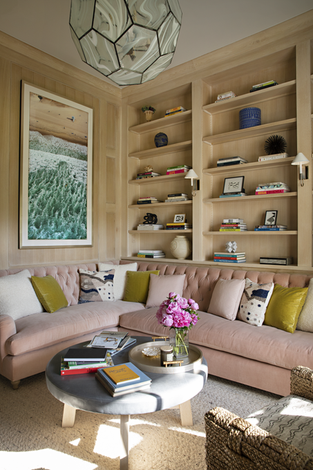 Cameron Design Interior Design and Decorating the library at our Austin Project
