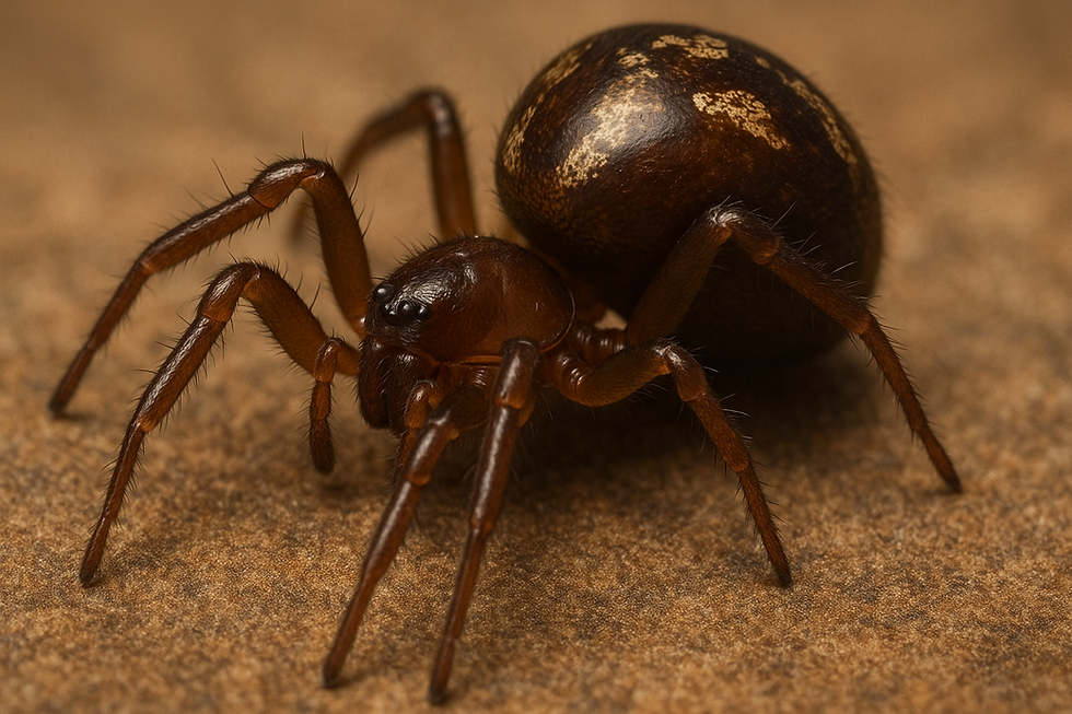 Image of a False Widow (Steatoda nobilis) spider