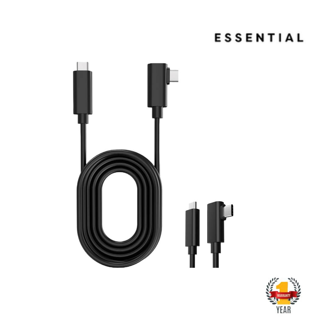 Essential USB-C Right Angle Connect Cable 5Gbps Super Fast Speed (3m,16ft)