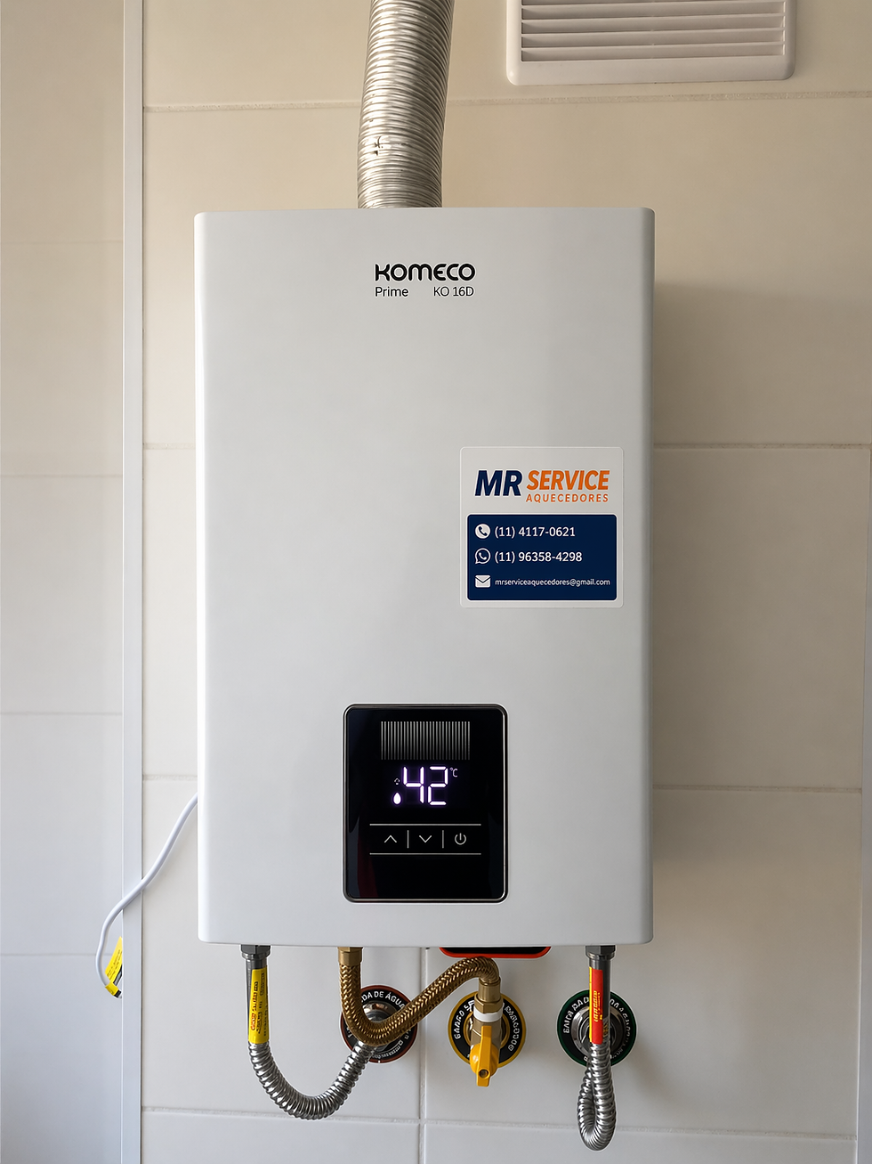 Instalação e atendimento técnico de aquecedor a gás em São Paulo