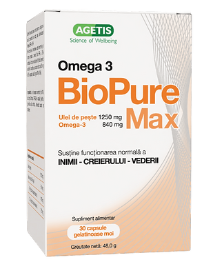 BioPure Max 2021 Agetis Romania Omega 3 Supplement