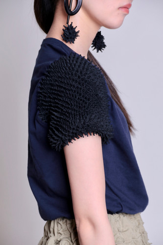 kumo sleeve T-shirt | cucuri