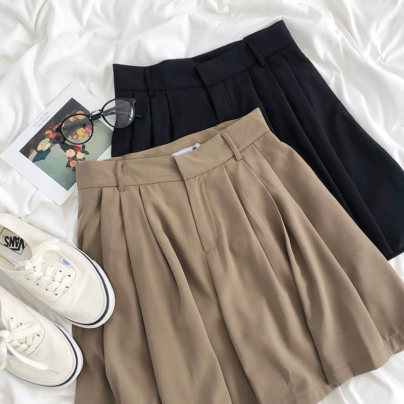Thumbnail: High-Waisted Pleated Wide-Leg Pants for a Chic Look