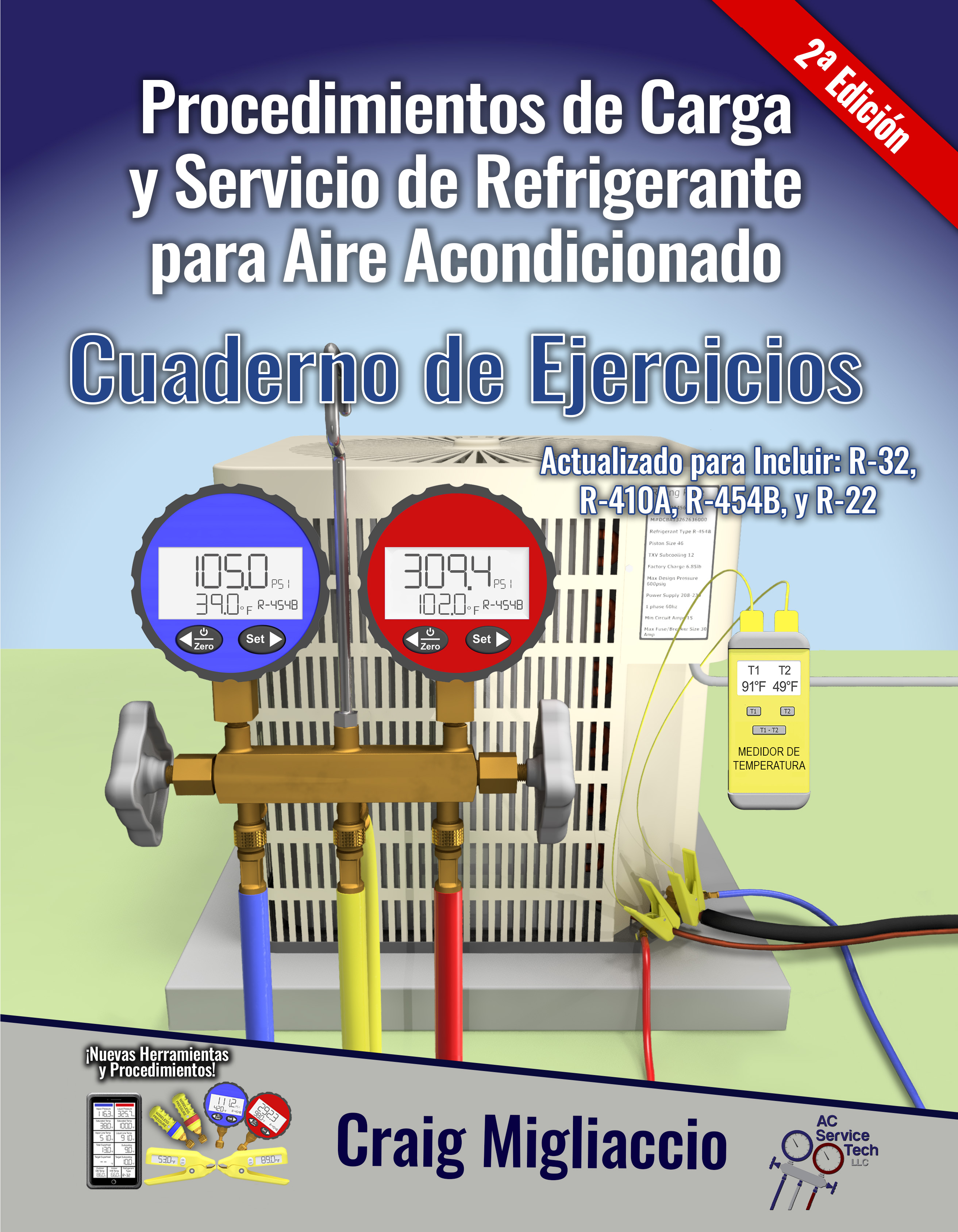 2ª Ed  Cuaderno de Ejercicios Procedimientos de Carga y Servicio de Refrigerante