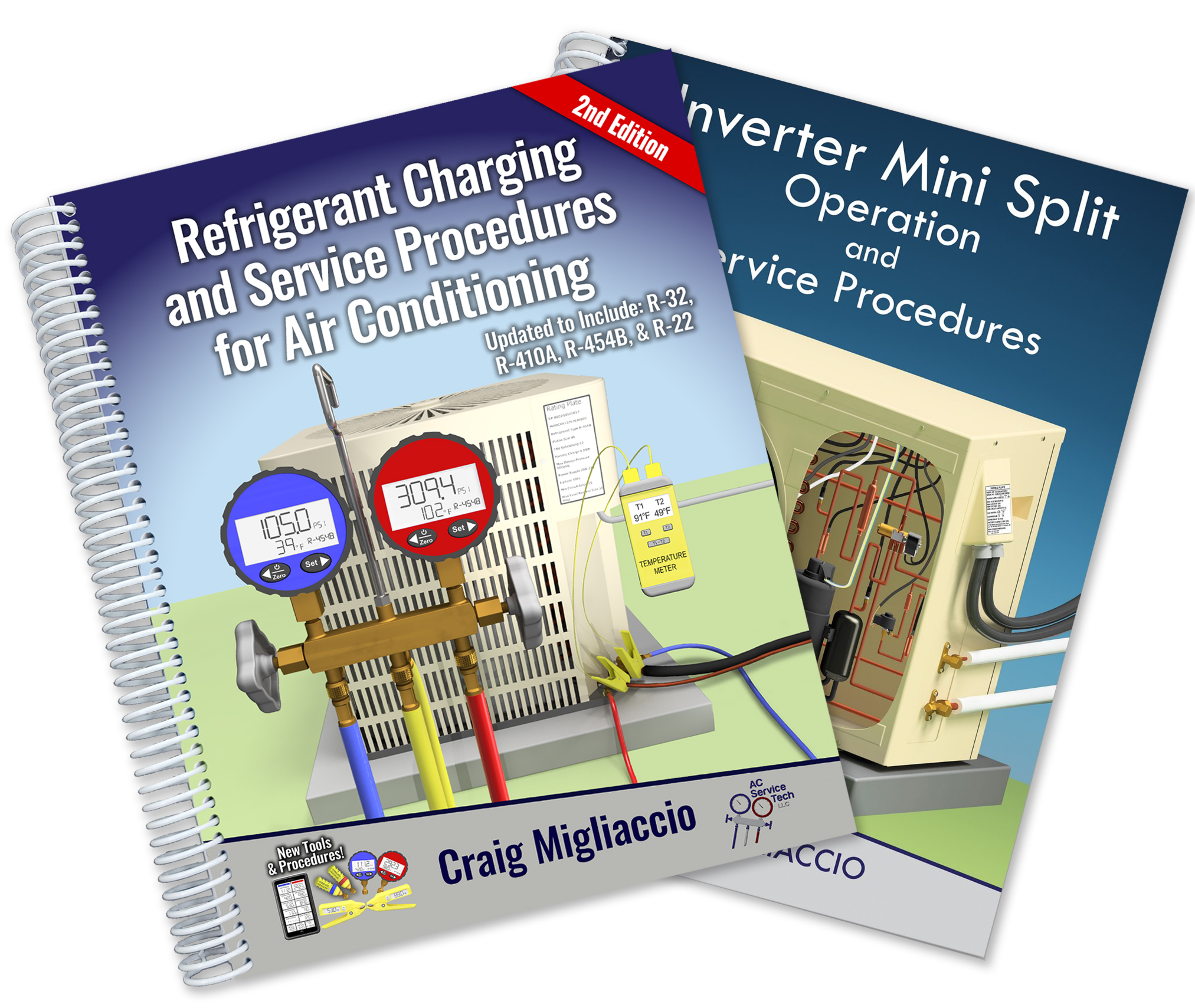 NEW 2nd Edition Refrigerant Charging & Mini Split Paperback Combo