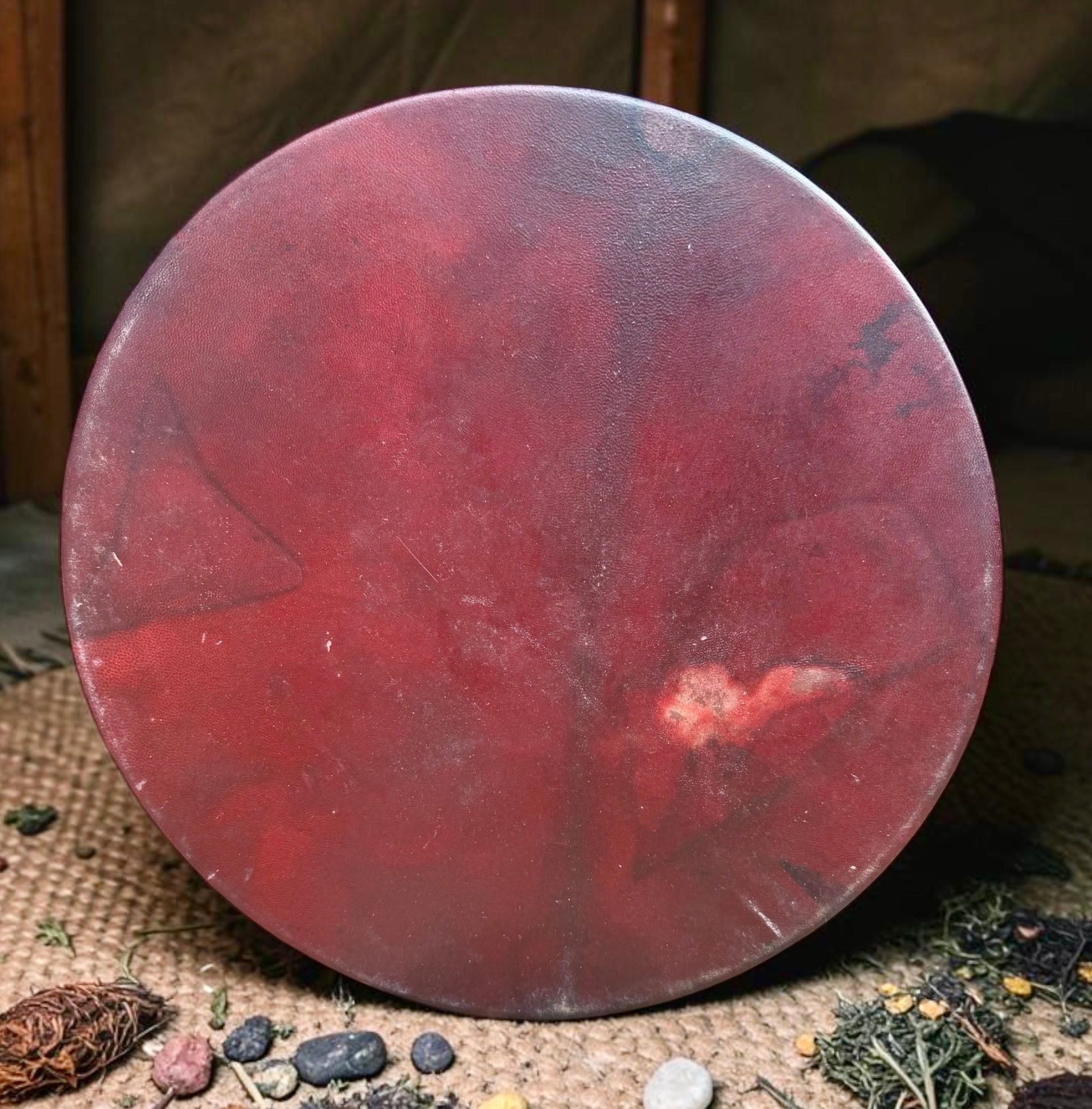 Sjamanendrum Rendier 47 cm 1e chakra 