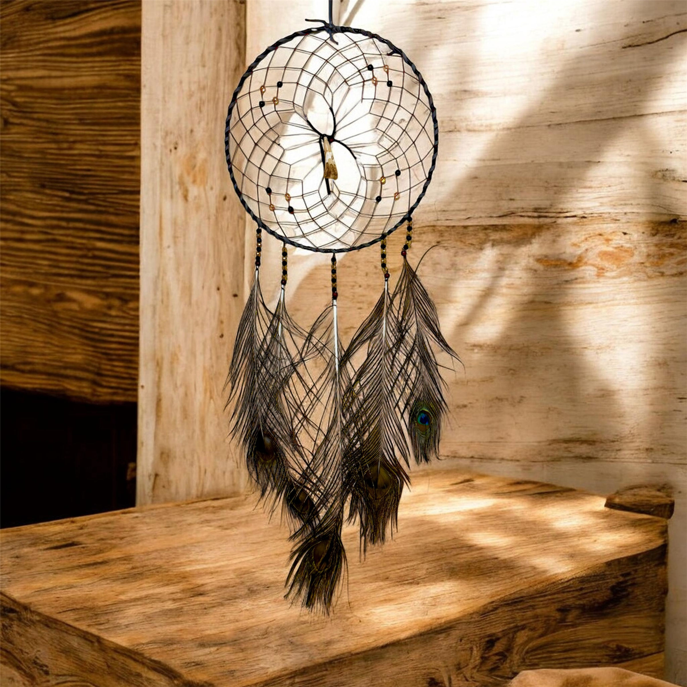 Dromenvanger Pauw met bizontand 