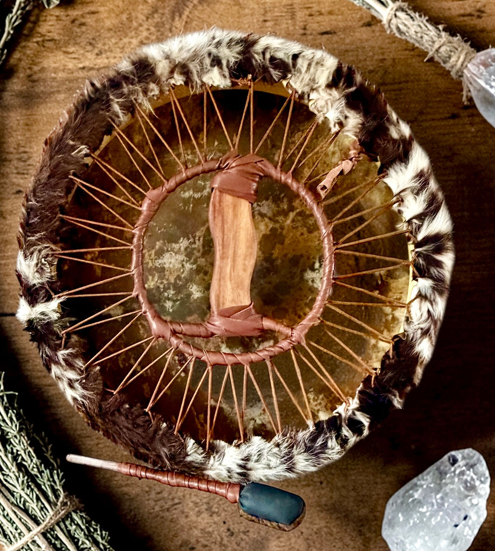 Thumbnail: Sjamanendrum Nubische Geit 52 cm incl Suède Drumtas 