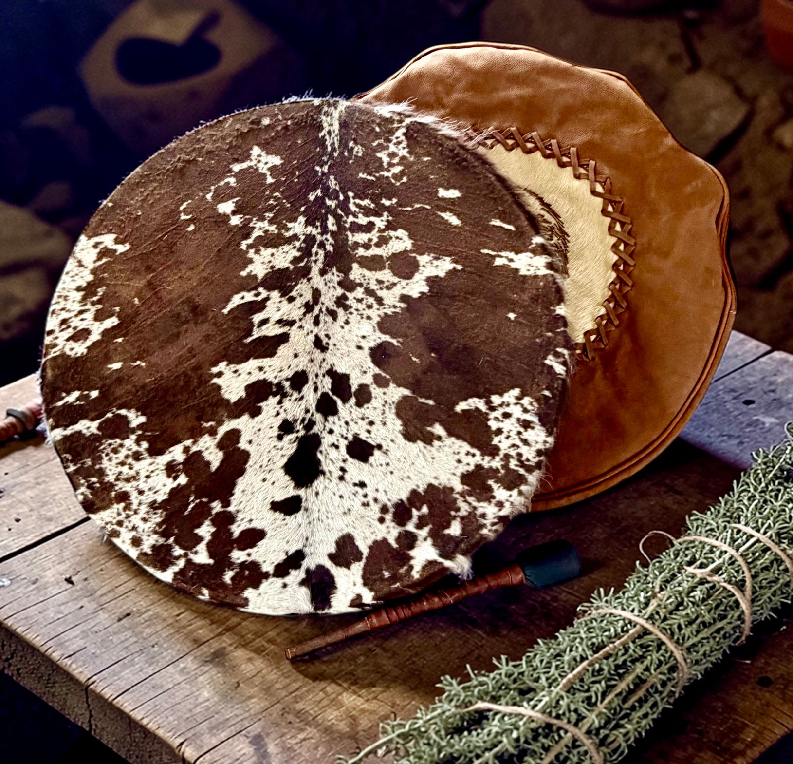 Sjamanendrum Nubische Geit 52 cm incl Suède Drumtas