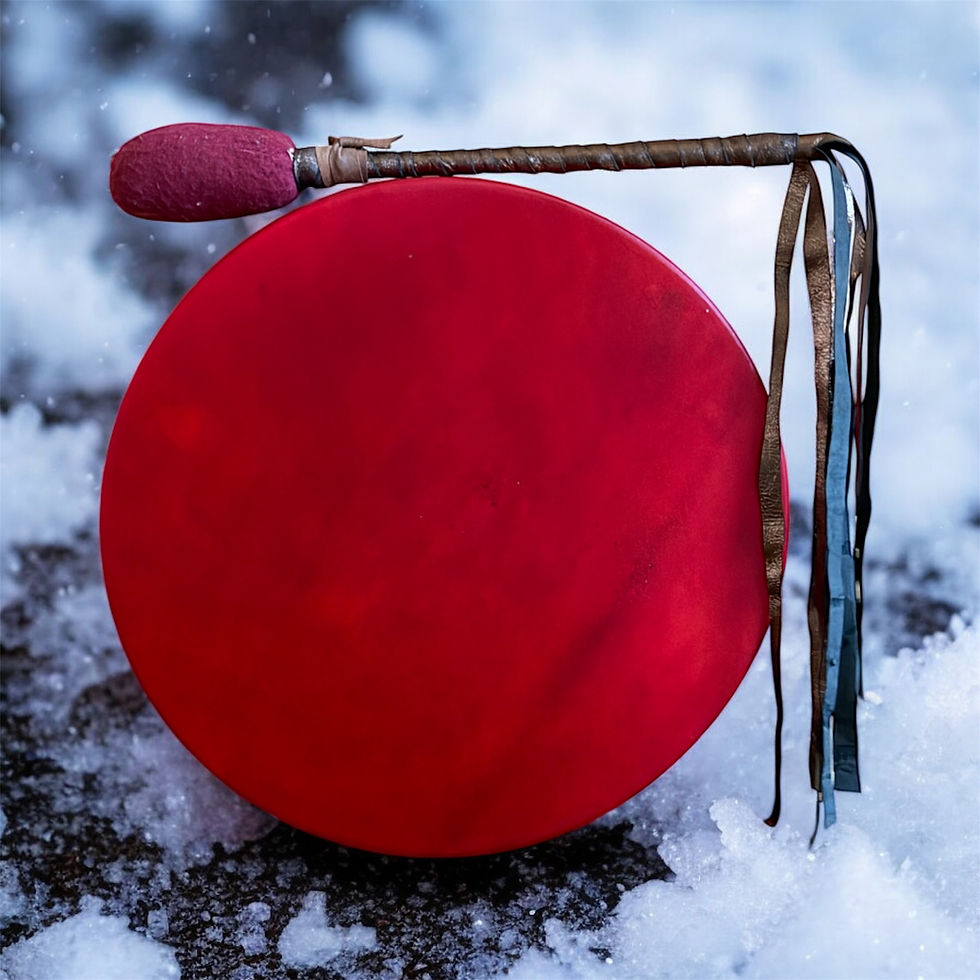 Sjamanendrum Waterbuffel 36 cm