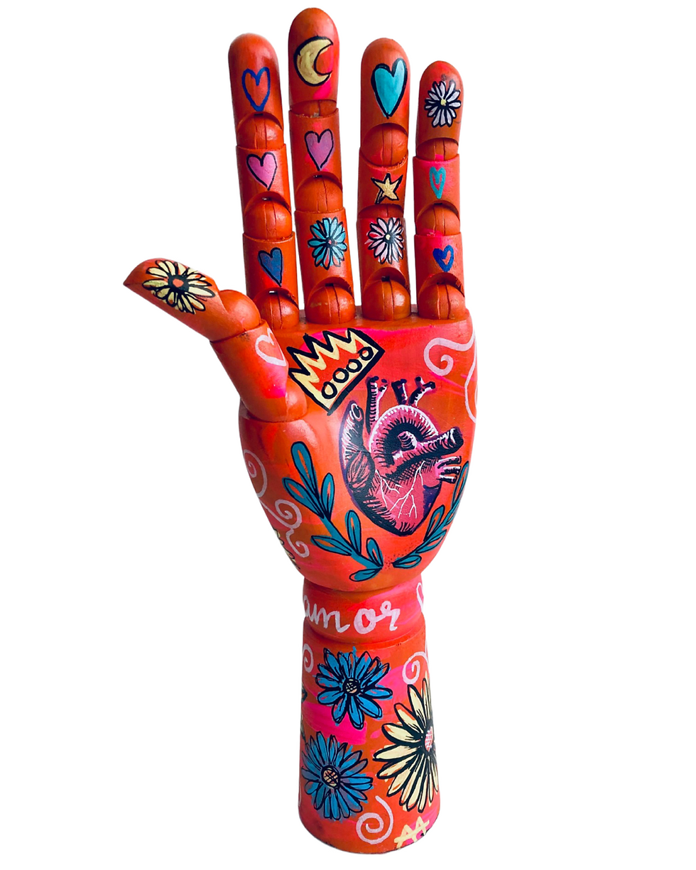 Miniatura: HAND ART LARANJA mão articulada