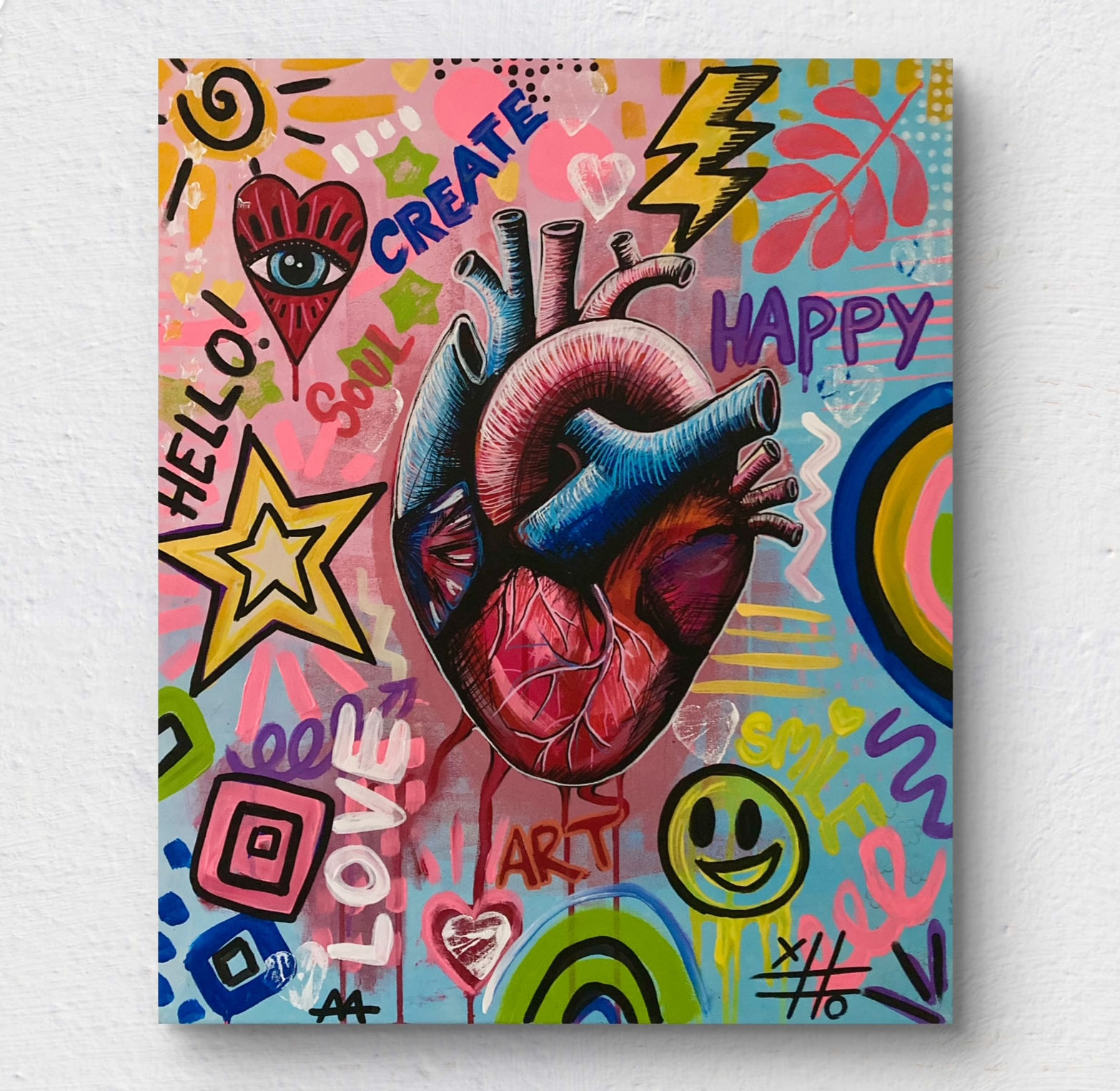 FINE ART coleção POP HE(ART) 60 cm x 80 cm