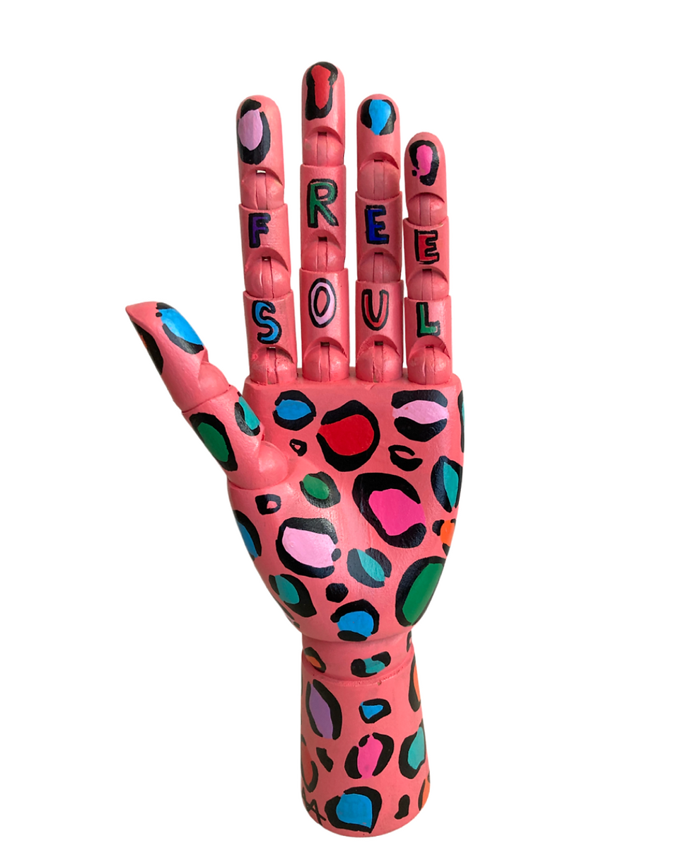 Miniatura: HAND ART ONÇA mão articulada