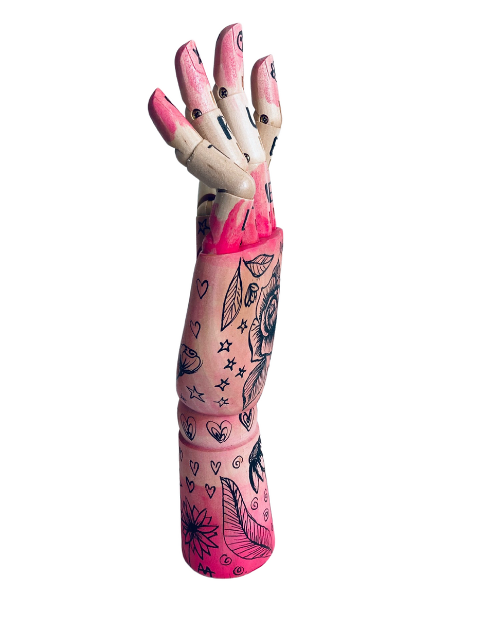 Miniatura: HAND ART FLOWER mão articulada