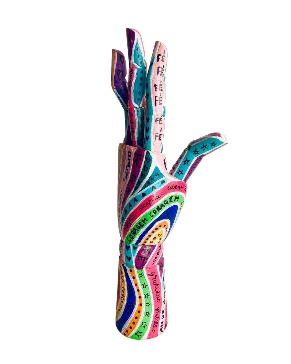 Miniatura: HAND ART 3 DESEJOS mão articulada