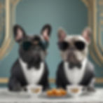 Two dogs with very good manners