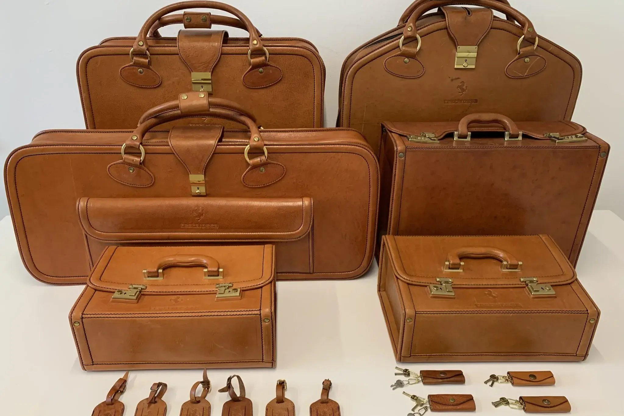 Six-Piece Ferrari Testarossa Luggage Set by Schedoni
