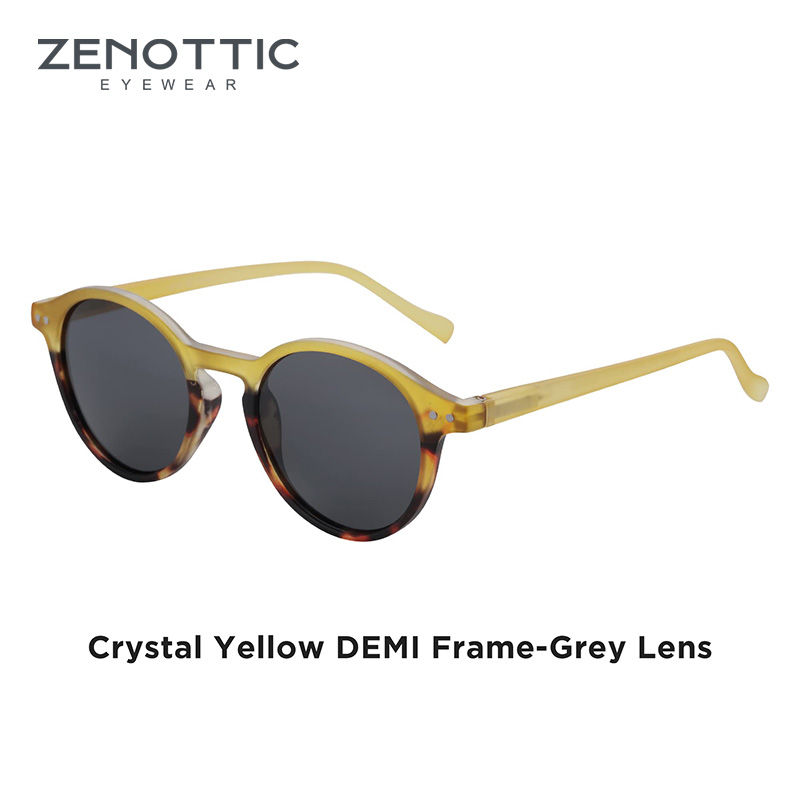 Miniatura: ZENOTTIC (S Size) Retro Circular Polarized Sunglasses 2026 2025 Men Women Vintag