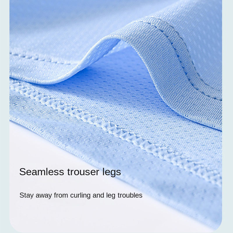 Miniatura: Men Boxers Men's Underwear 3A Antibacterial Underpants Ice Silk Men Boxer Shorts