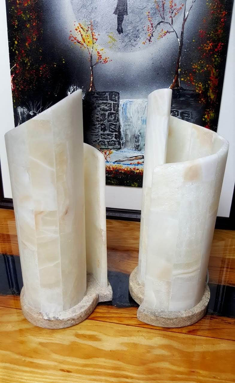 Thumbnail: Onyx snail lamp 32 cm high, Puebla