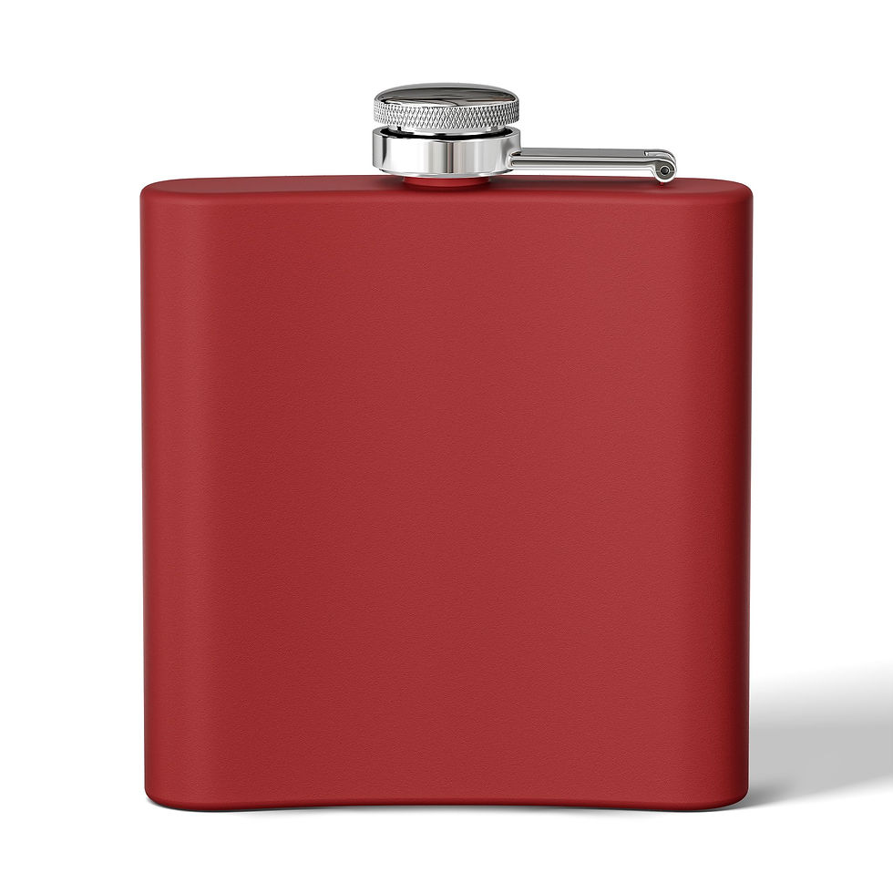 Thumbnail: Casino Cat 6oz Stainless Steel Flask - Dice