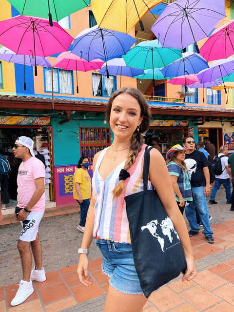 Solo female traveler with FTLO Travel