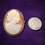 Thumbnail: ART DECO – Antique Hand-Carved Shell Cameo BROOCH