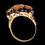 Thumbnail: VICTORIAN/NAPOLEON III – RARE Antique French Citrine &  Diamond 18k Gold RING