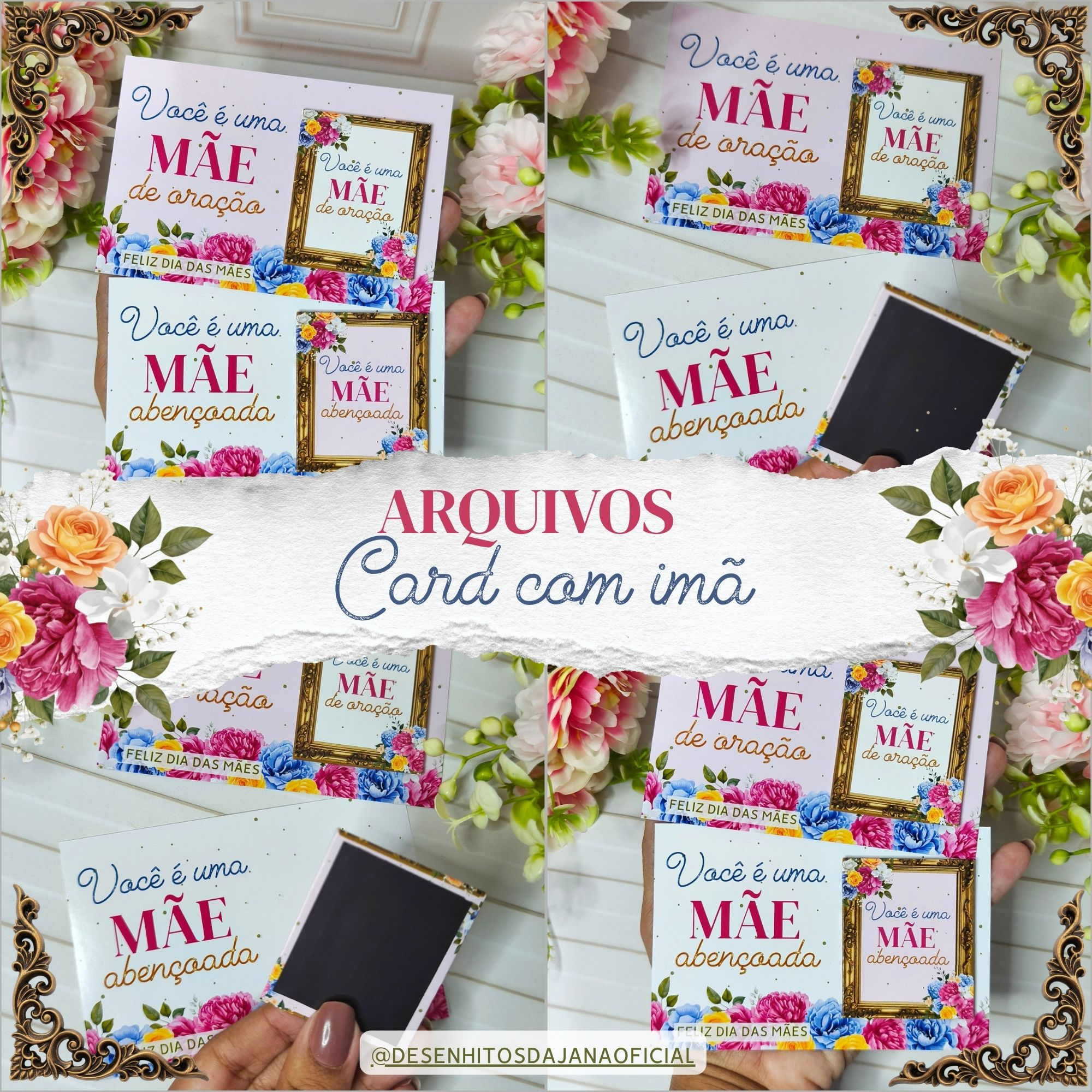 Card com imã - Dia das Mães 2026