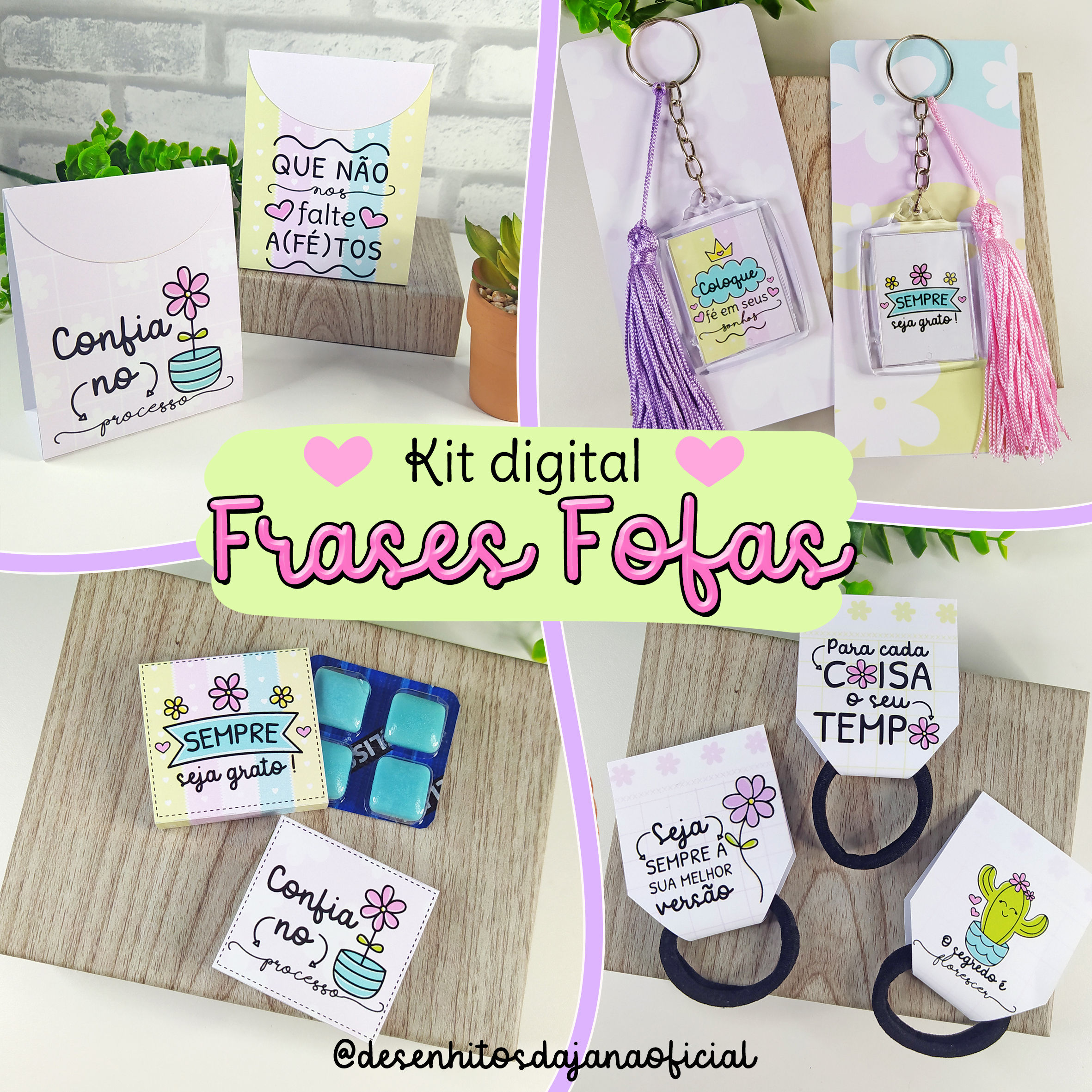 Kit Digital Frases Fofas
