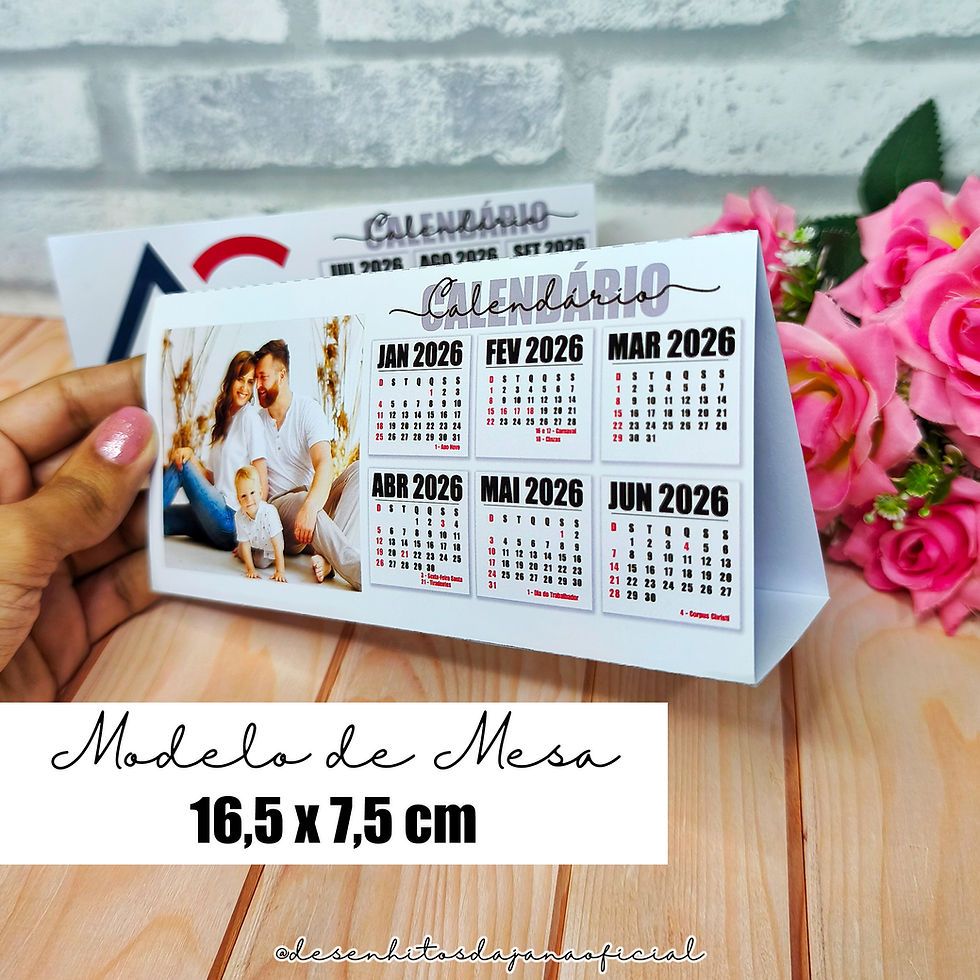 Miniatura: Arquivos Calendários 2026 para fotos