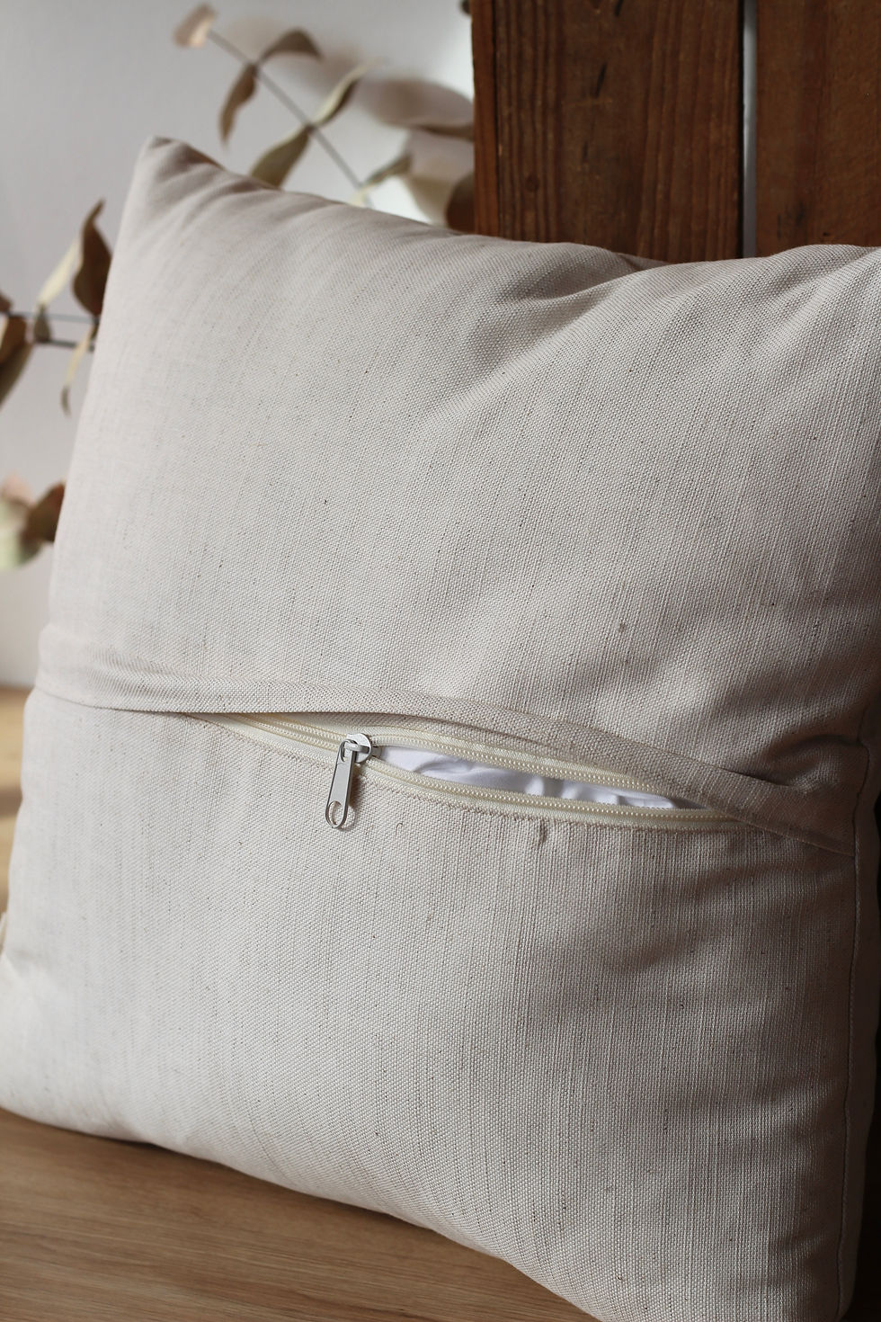 Thumbnail: Wally Whale Appliqué Linen Cushion Cover