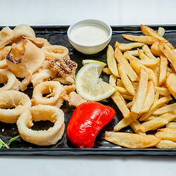 Fried calamari served at Romeo Restaurant