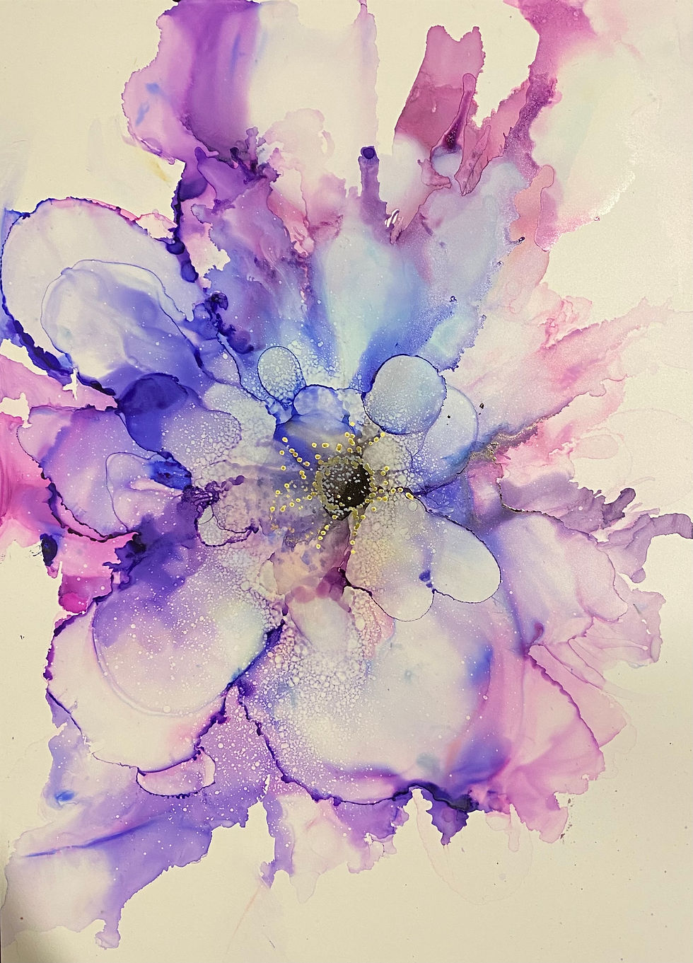 Thumbnail: Alcohol Inks Abstract + Florals, 17 May 2026