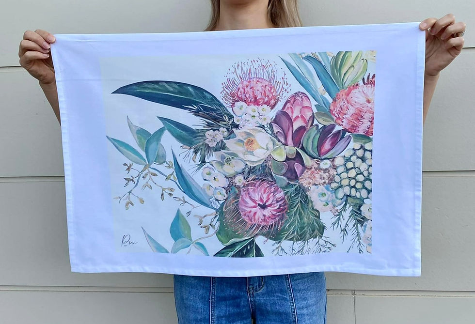 Thumbnail: 'Bushman's Bloom III' Tea Towel