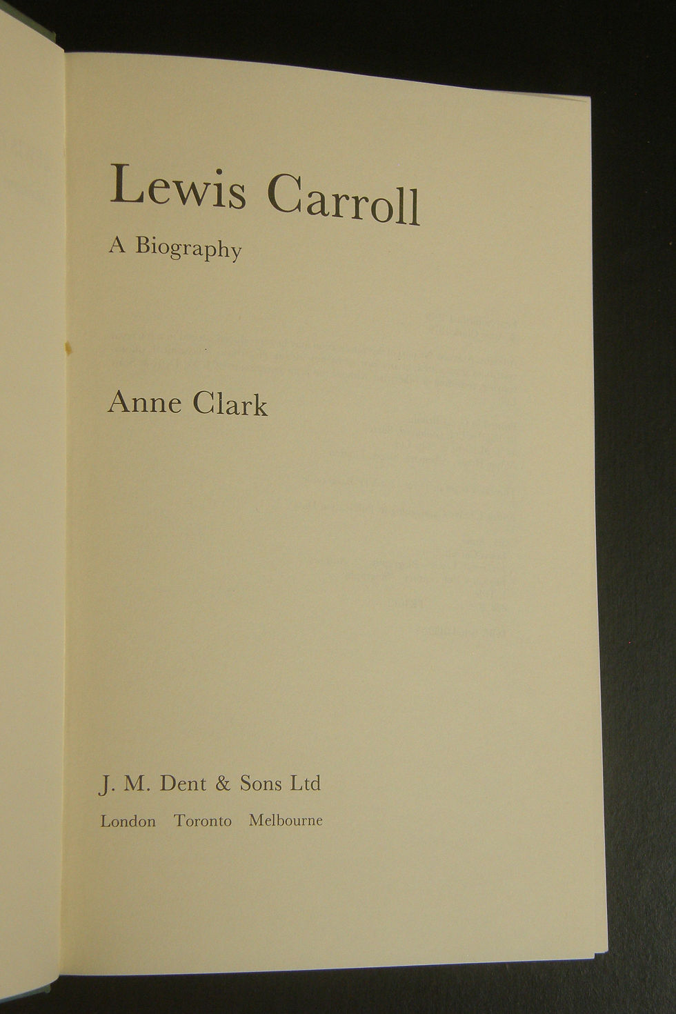 Thumbnail: Lewis Carroll A Biography