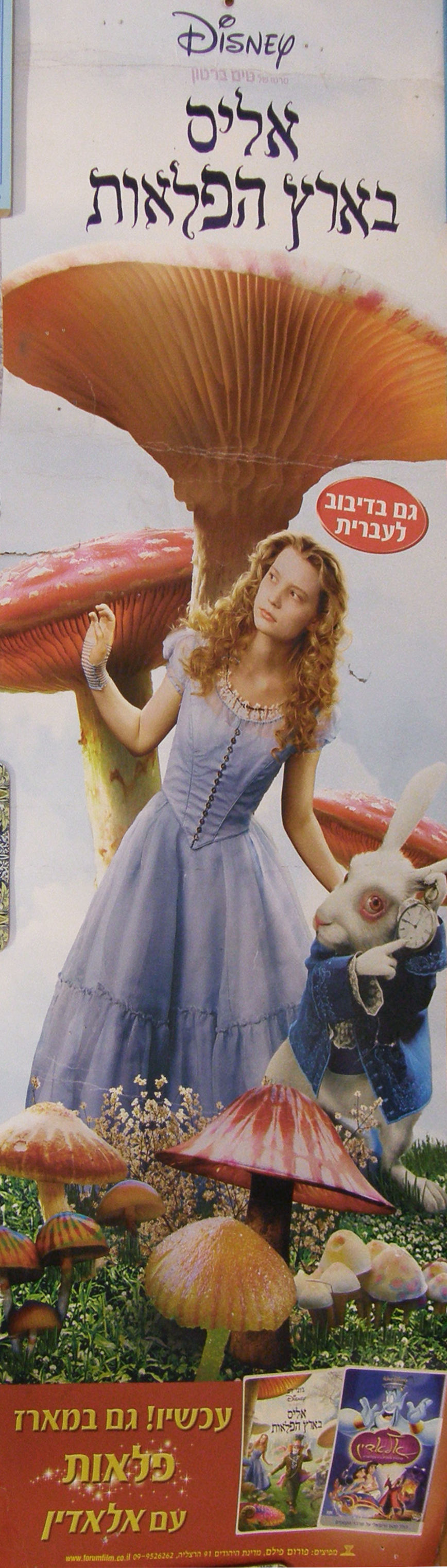 Thumbnail: Two sided movie poster for the DVD release  of Tim Burton's adaptation