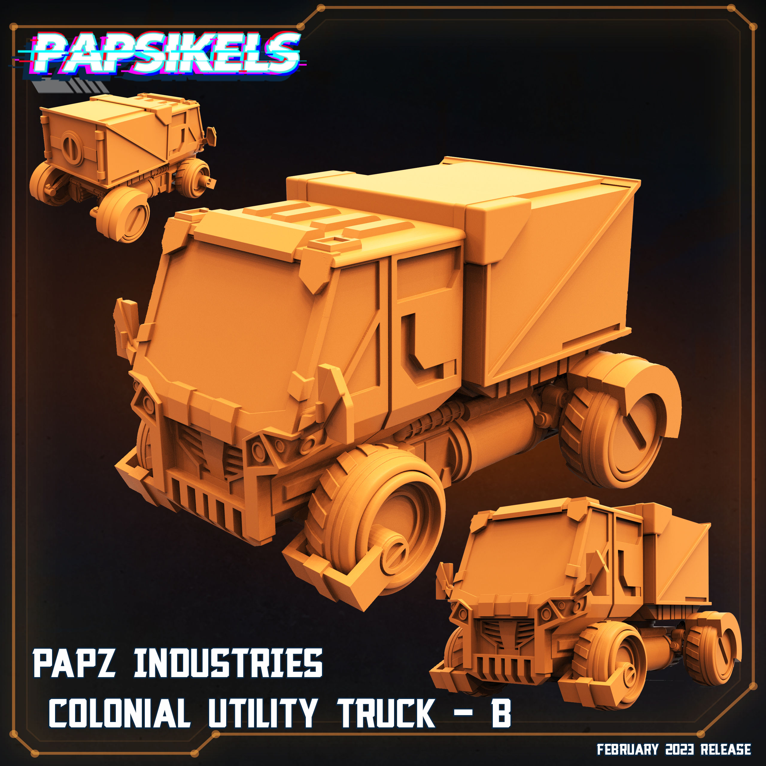 Papz Industries Colonial Utility Truck B - Papsikels
