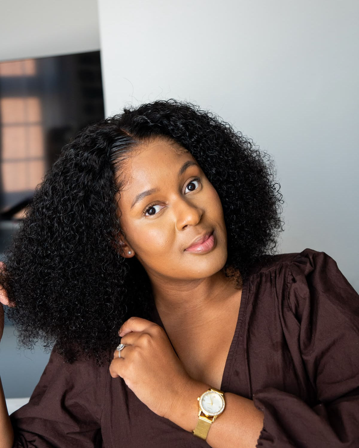 Brazilian double drawn jerrycurl lagos hairline