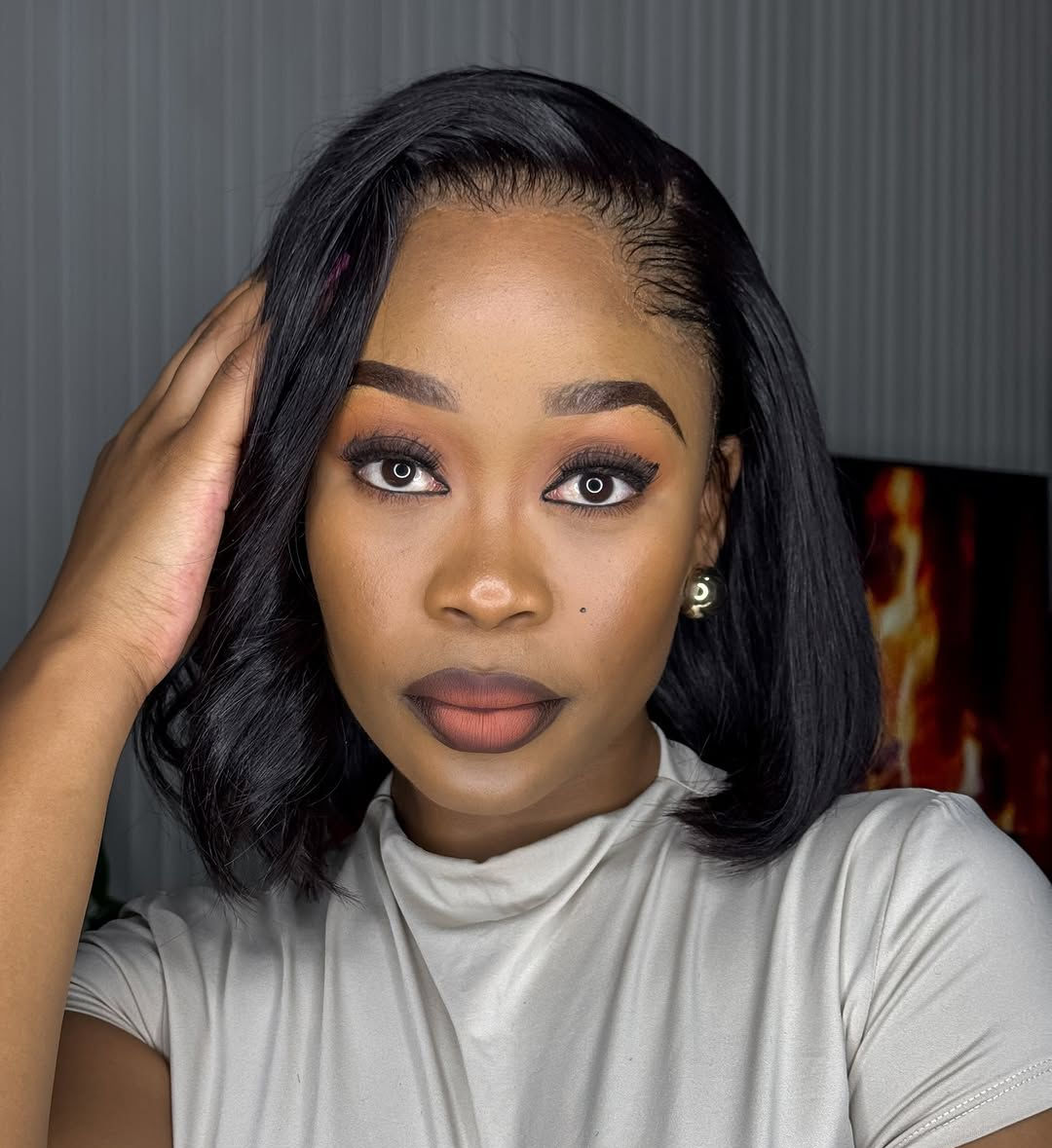 Brazilian double drawn lagos hairline