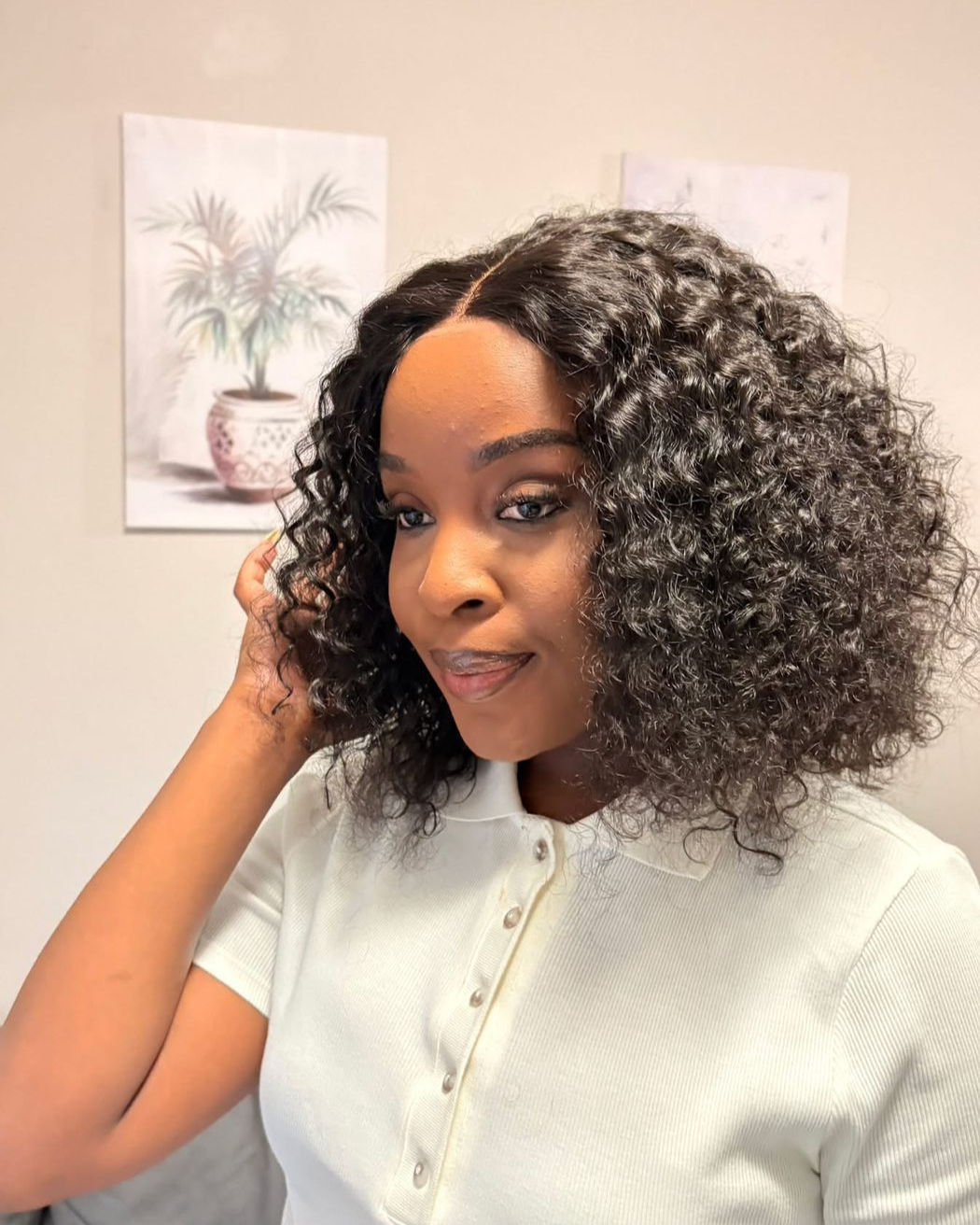 Brazilian double drawn water wave (4x4) glueless