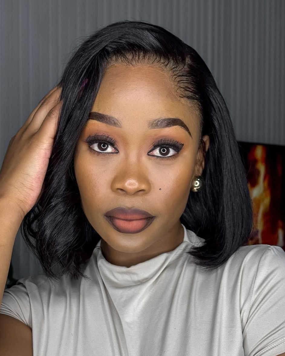 Brazilian double drawn lagos hairline