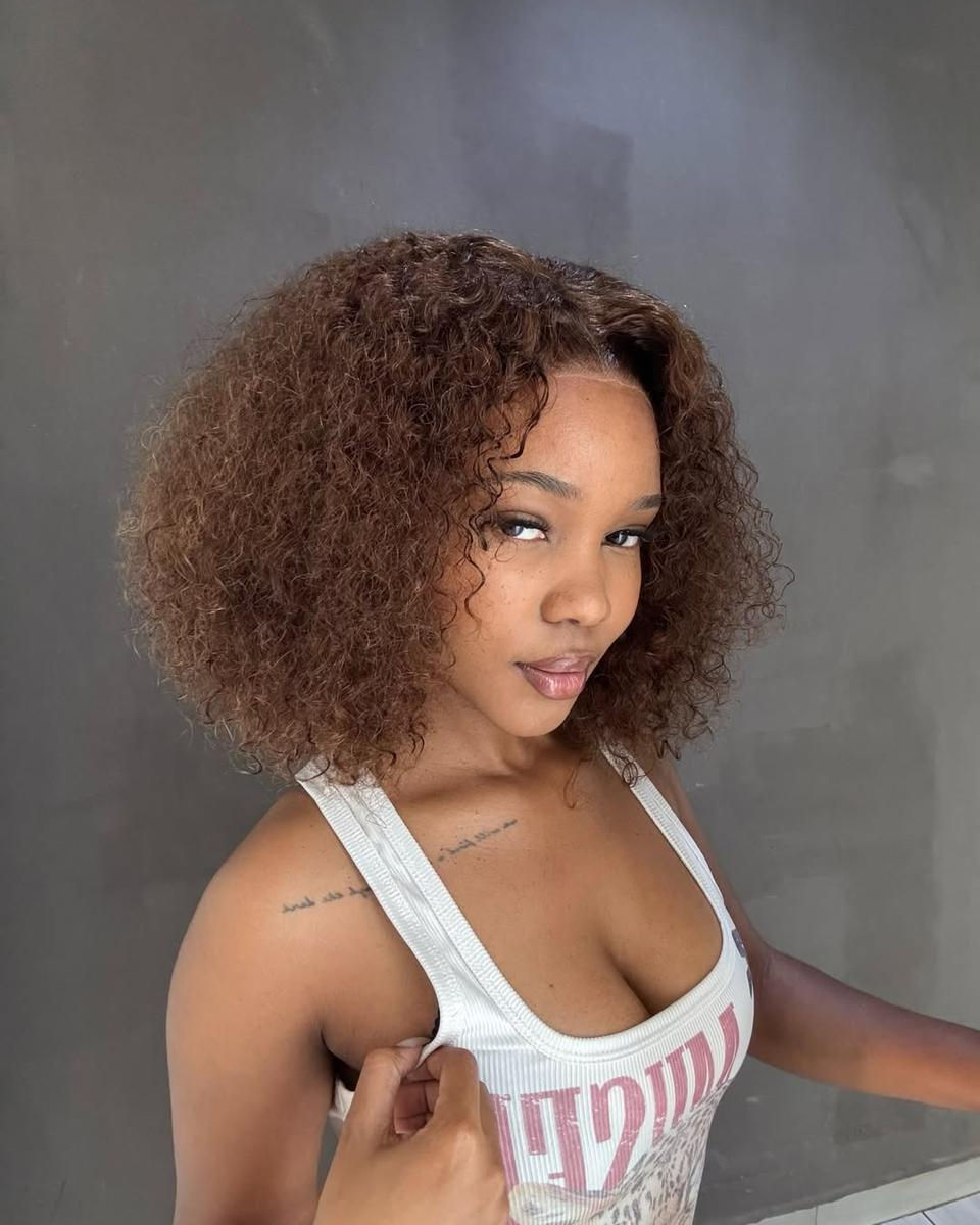 Brazilian double drawn brown watercurl