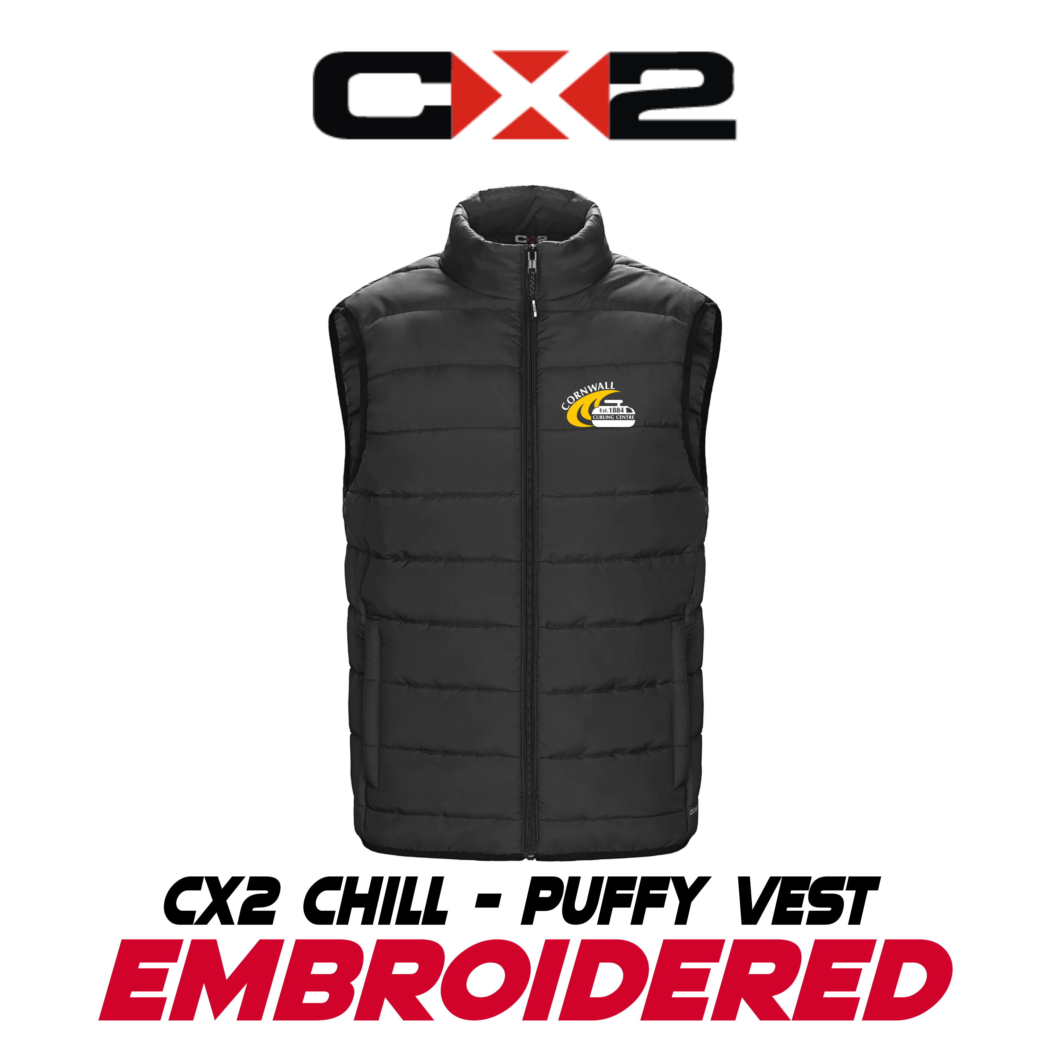 Embroidered CX2 Chill Puffy Vest